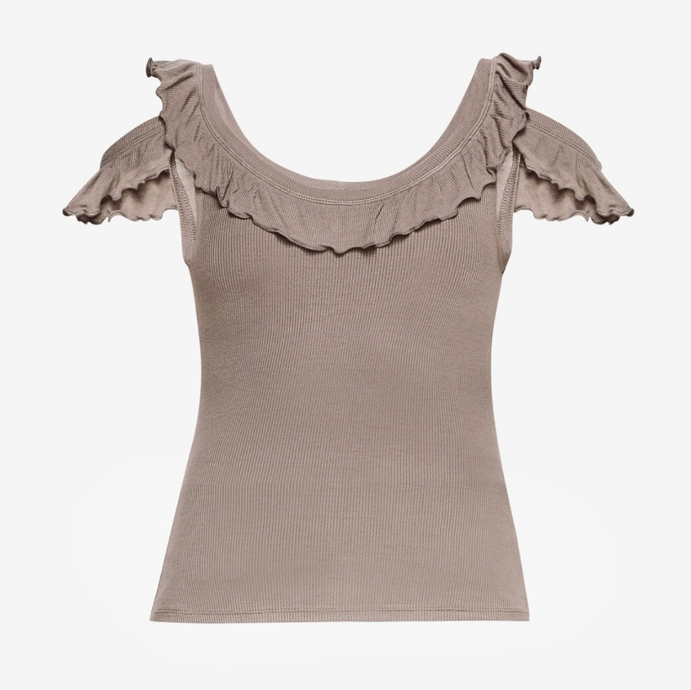 BCBGMAXAZRIA Peri Cold Shoulder Tank